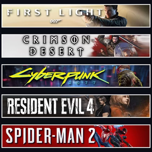 007 +Crimson +Cyberpunk +Evil 4 +Spider 2